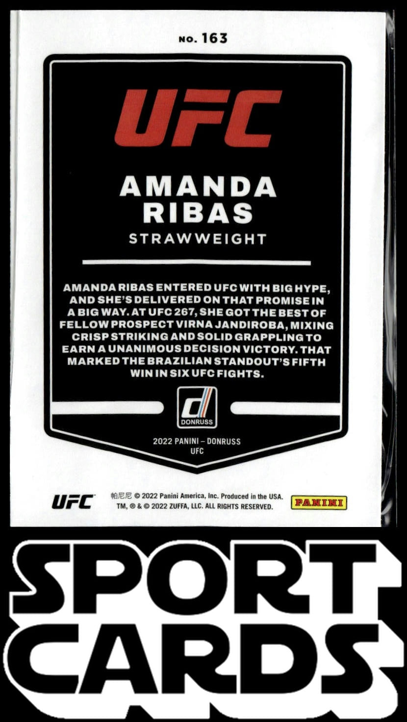 2022 Donruss UFC #163 Amanda Ribas SportCards.com