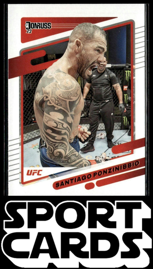 2022 Donruss UFC #147 Santiago Ponzinibbio Press Proof Silver SportCards.com