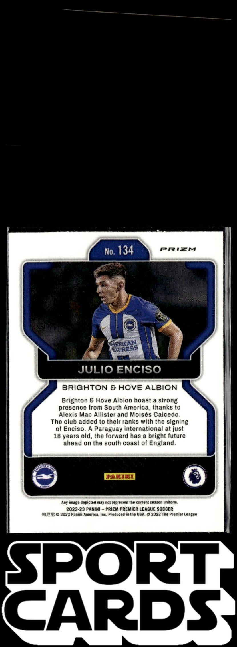 2022-23 Panini Prizm Premier League #134 Julio Enciso Prizms Pink Stars