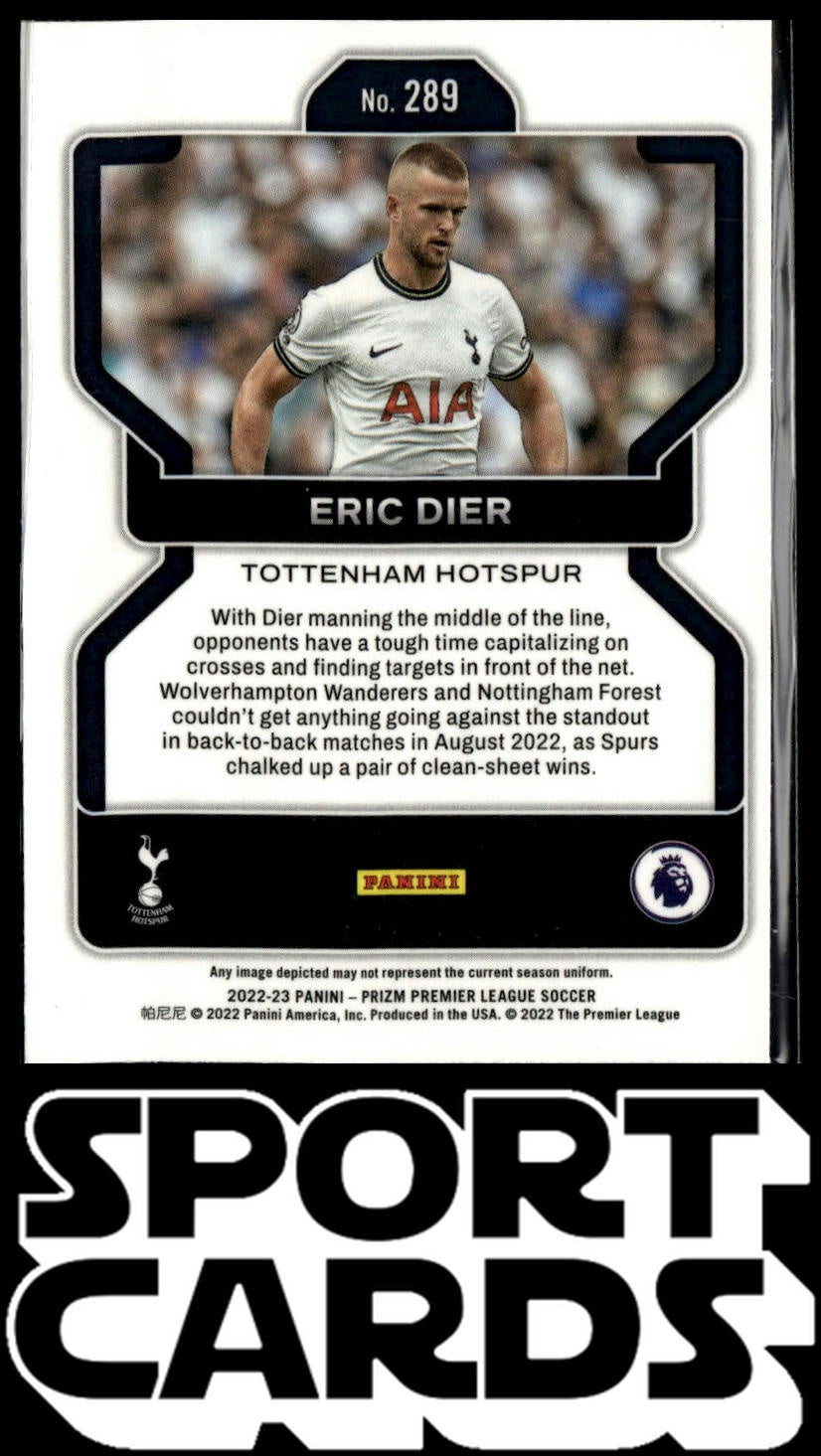 2022-23 Panini Prizm Premier League #289 Eric Dier SportCards.com