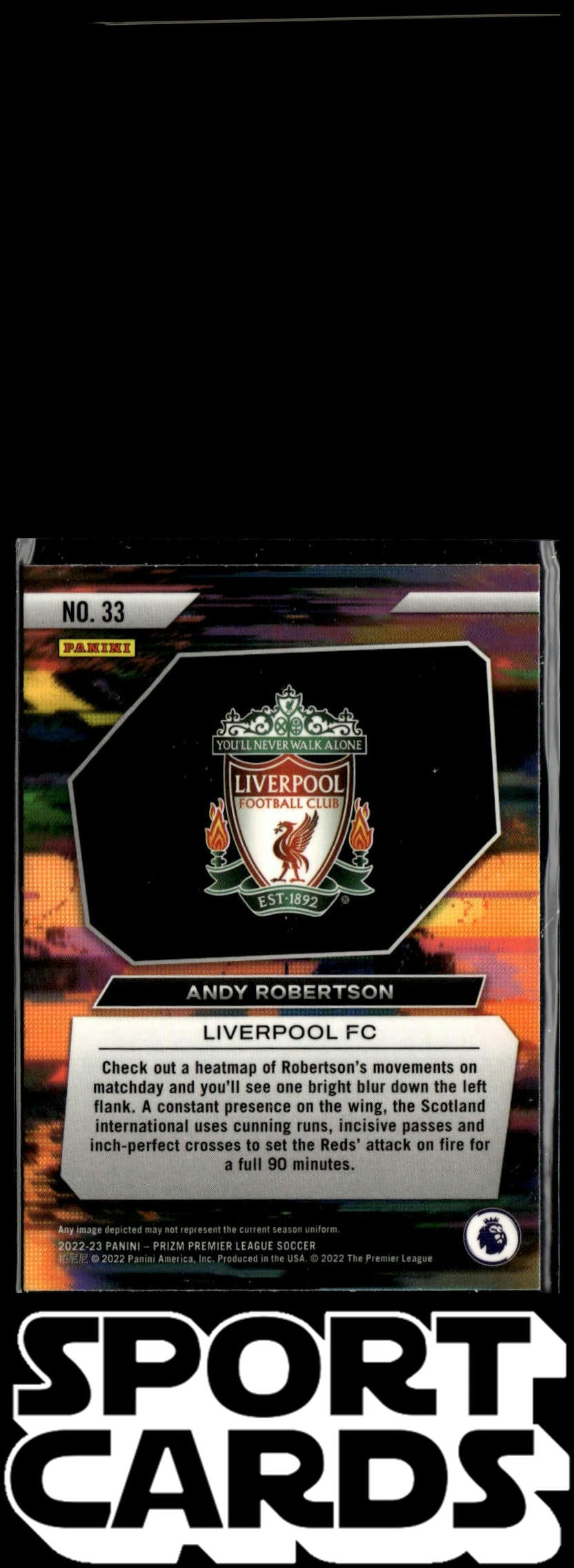 2022-23 Panini Prizm Premier League #33 Andy Robertson Instant Impact