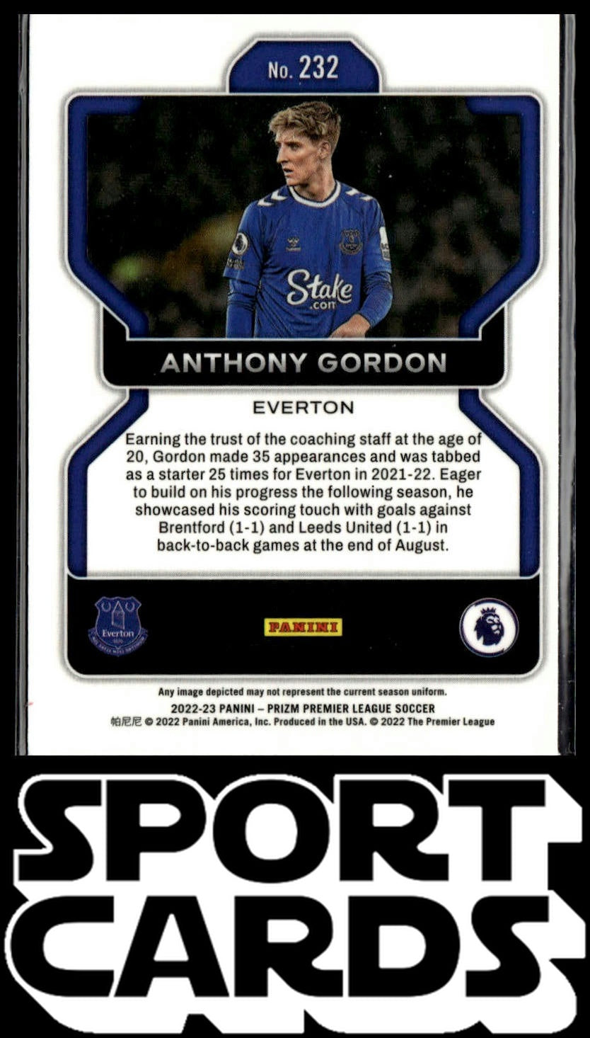 2022-23 Panini Prizm Premier League #232 Anthony Gordon SportCards.com