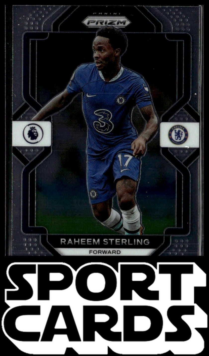 2022-23 Panini Prizm Premier League #114 Raheem Sterling SportCards.com