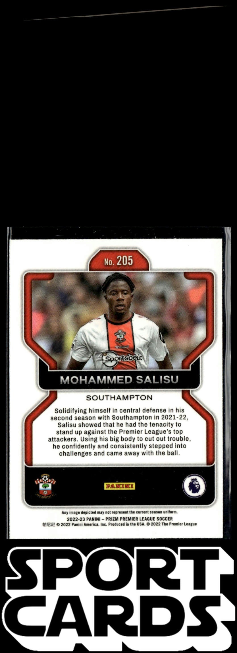 2022-23 Panini Prizm Premier League #205 Mohammed Salisu SportCards.com
