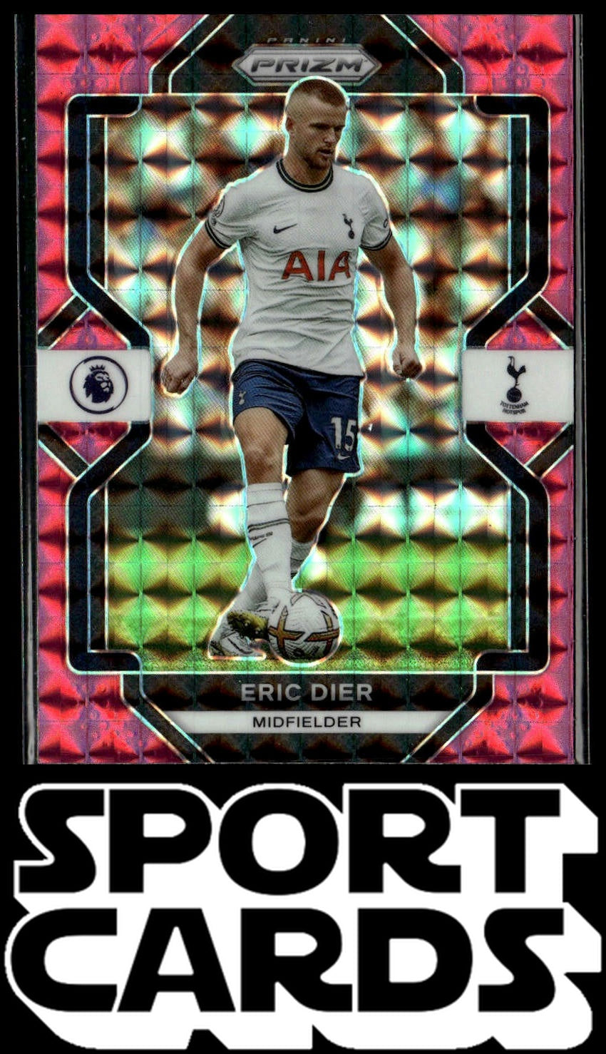 2022-23 Panini Prizm Premier League #289 Eric Dier Prizms Pink Mosaic