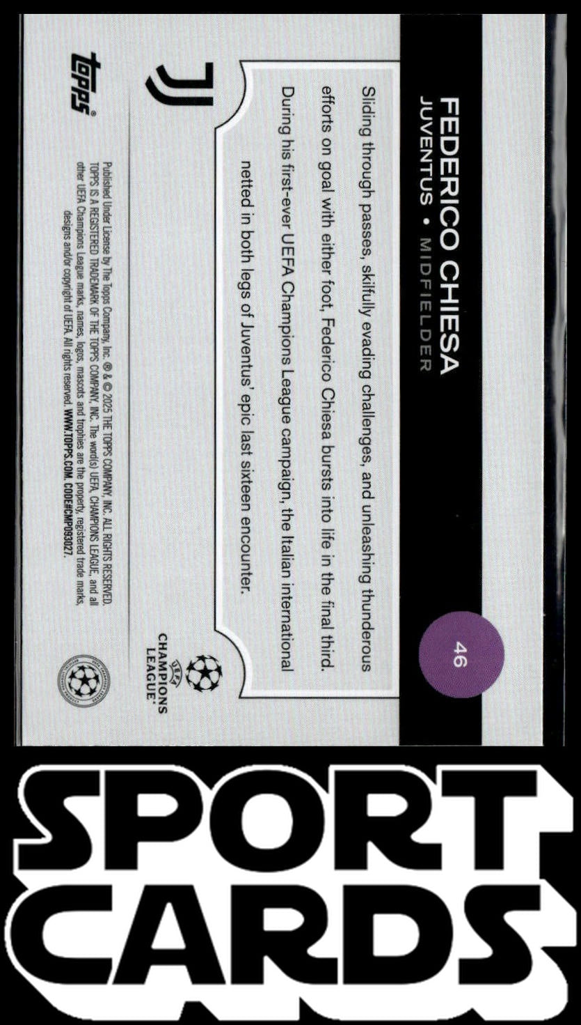2024-25 Topps UEFA Club Competitions #46 Federico Chiesa SportCards.com