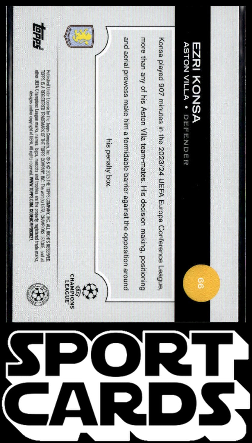 2024-25 Topps UEFA Club Competitions #66 Ezri Konsa SportCards.com