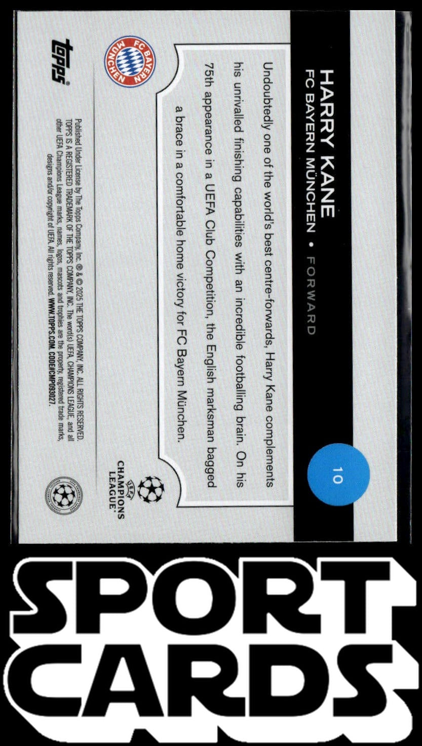 2024-25 Topps UEFA Club Competitions #10 Harry Kane SportCards.com
