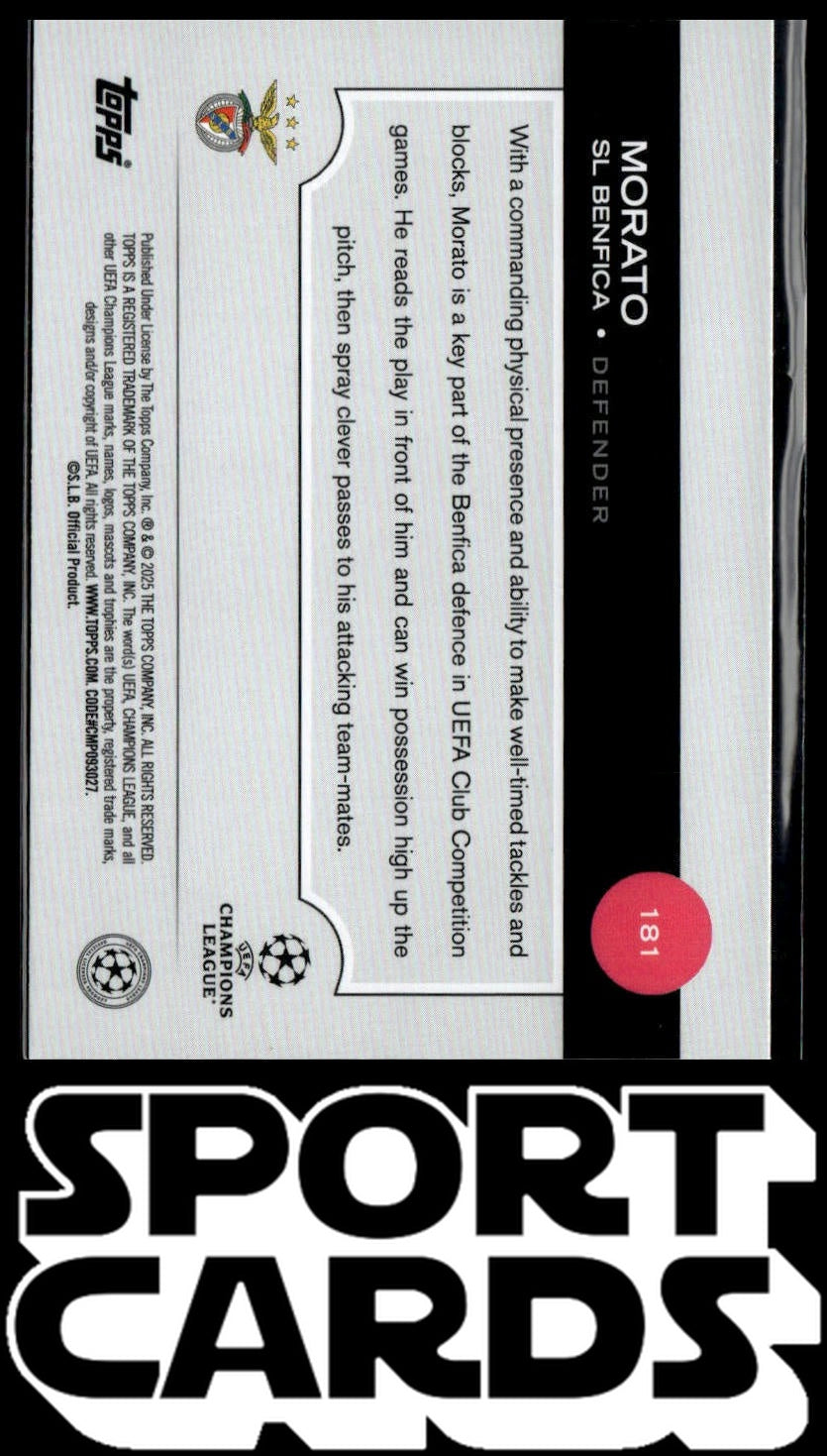 2024-25 Topps UEFA Club Competitions #181 Morato SportCards.com