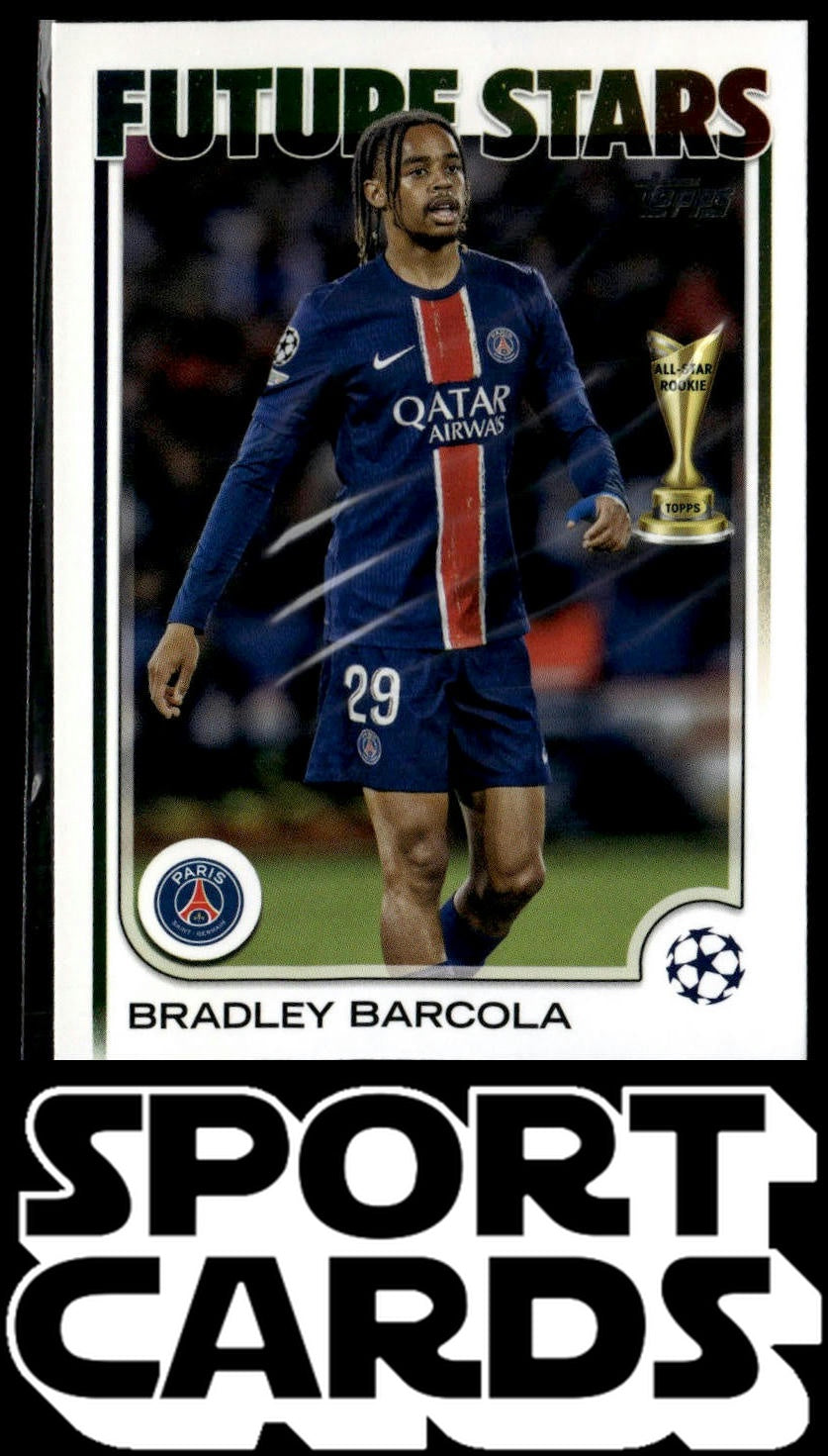 2024-25 Topps UEFA Club Competitions #116 Bradley Barcola SportCards.com