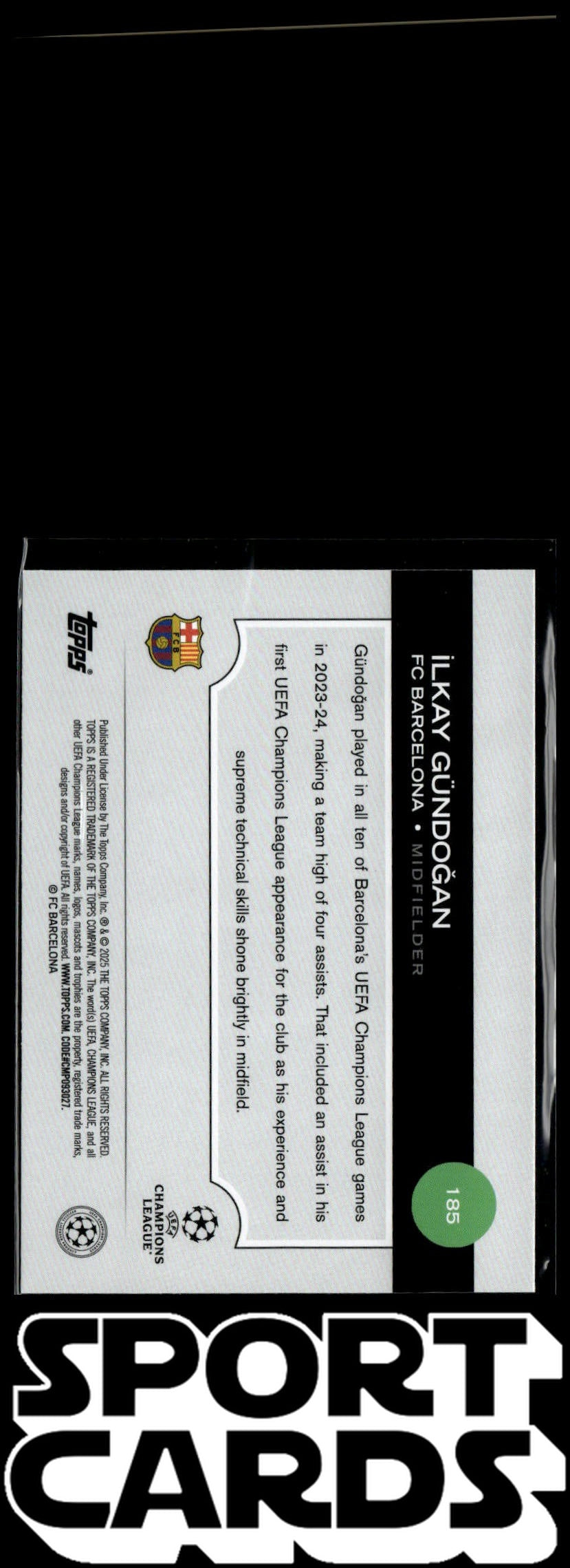 2024-25 Topps UEFA Club Competitions #185 İlkay Gündoğan Purple Inferno