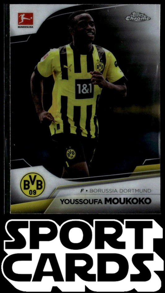 2022-23 Topps Chrome Bundesliga #25 Youssoufa Moukoko SportCards.com