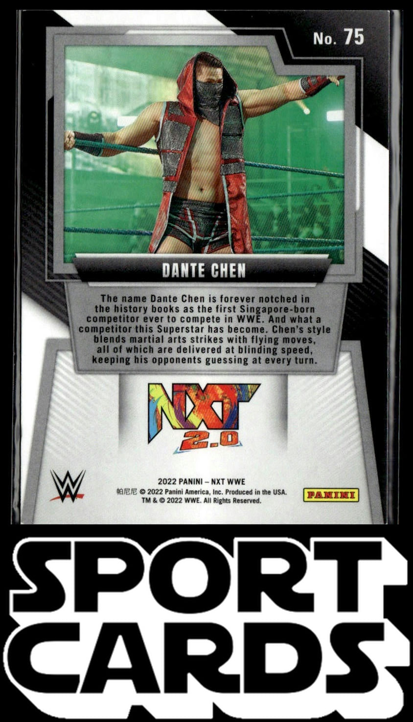 2022 Panini NXT 2.0 WWE #75 Dante Chen SportCards.com