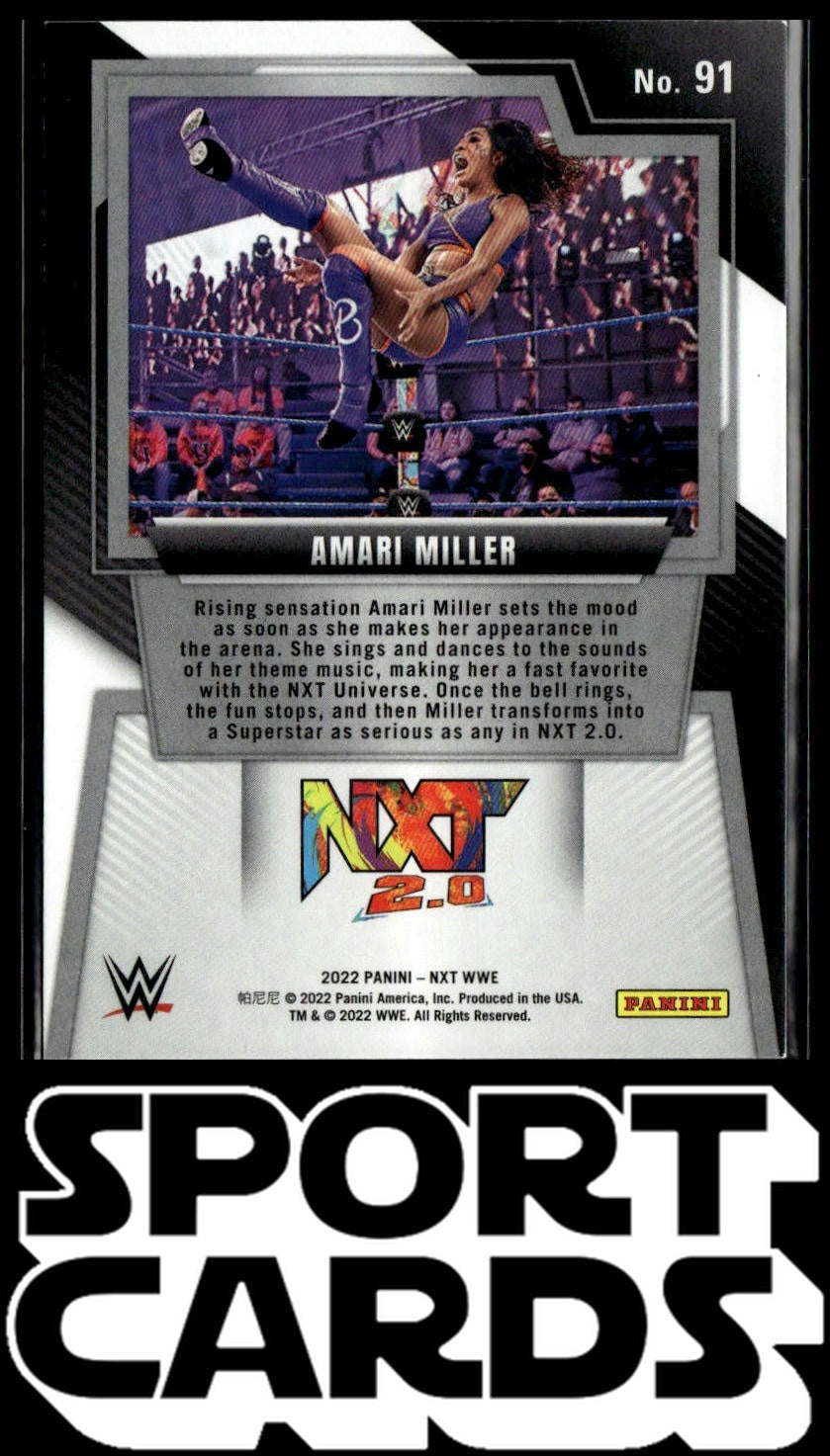 2022 Panini NXT 2.0 WWE #91 Amari Miller SportCards.com