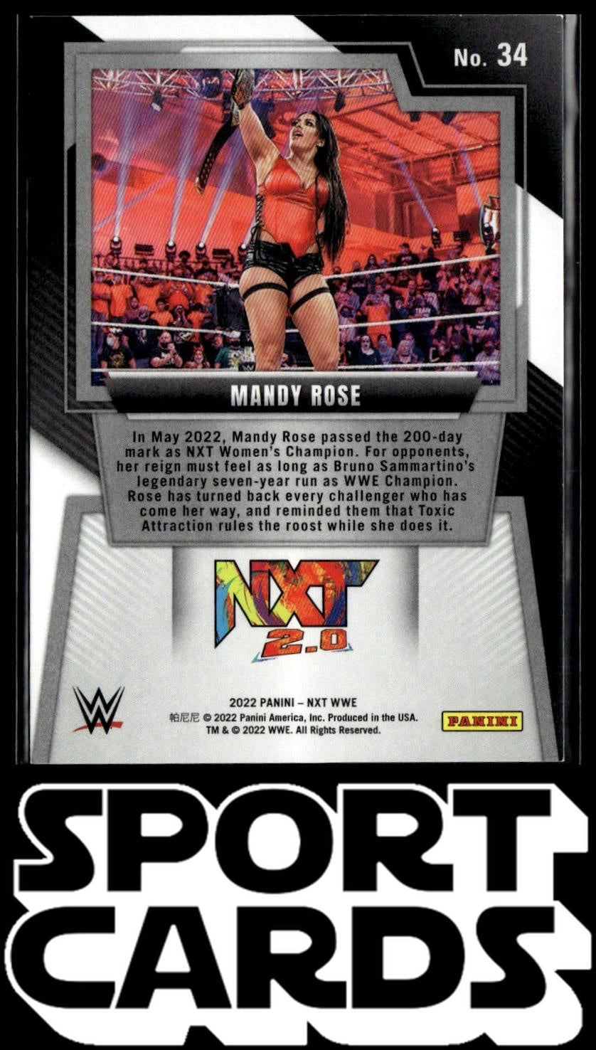 2022 Panini NXT 2.0 WWE #34 Mandy Rose SportCards.com