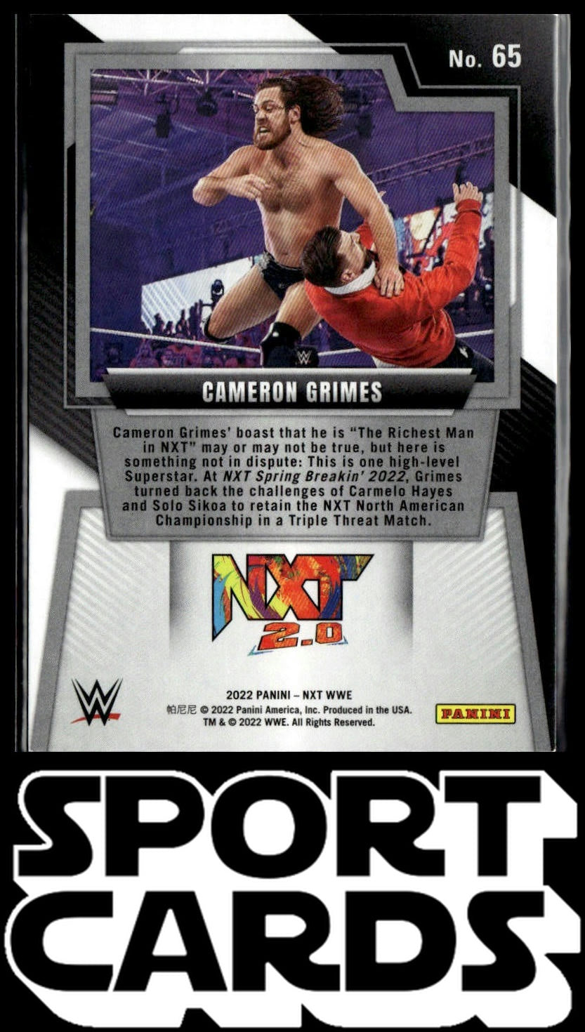 2022 Panini NXT 2.0 WWE #65 Cameron Grimes SportCards.com