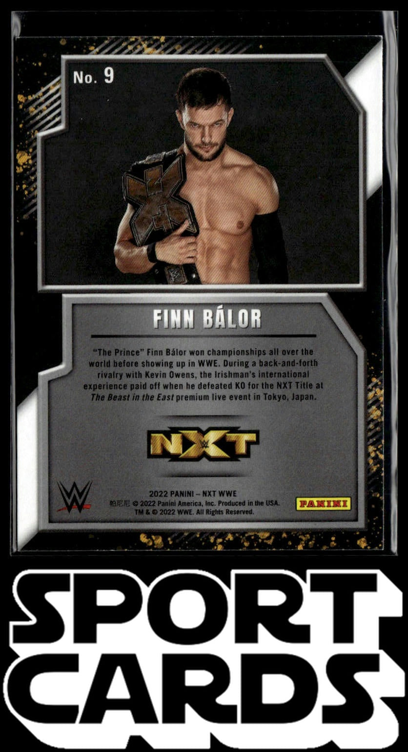 2022 Panini NXT 2.0 WWE #9 Finn Balor NXT Gold SportCards.com