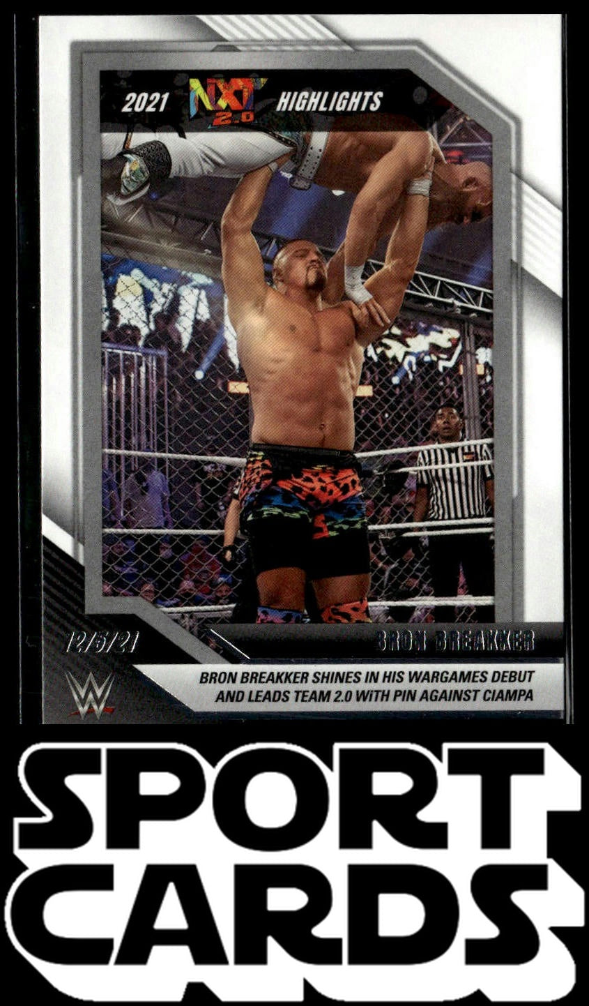 2022 Panini NXT 2.0 WWE #40 Bron Breakker 2021 NXT Highlights SportCards.com