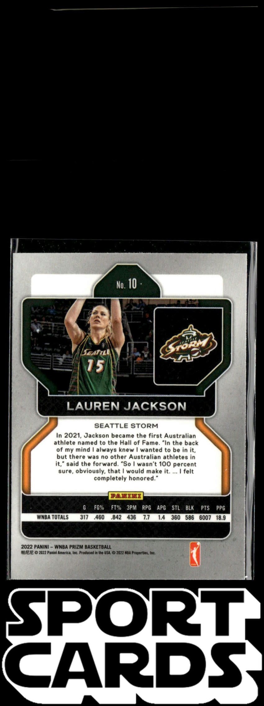 2022 Panini Prizm WNBA #10 Lauren Jackson SportCards.com