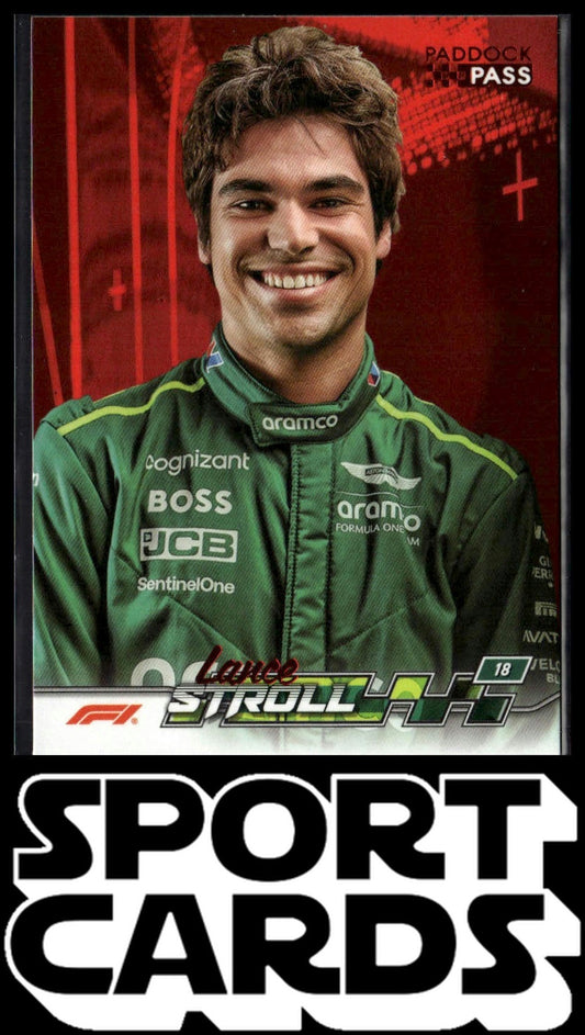 2024 Topps Paddock Pass Formula 1 #62 Lance Stroll Red Foil SportCards.com