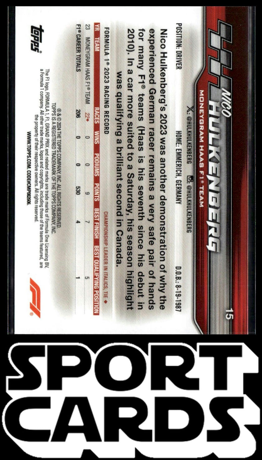 2024 Topps Paddock Pass Formula 1 #15a Nico Hulkenberg SportCards.com