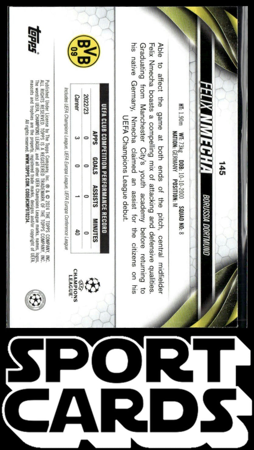 2023-24 Topps UEFA Club Competitions #145 Felix Nmecha SportCards.com