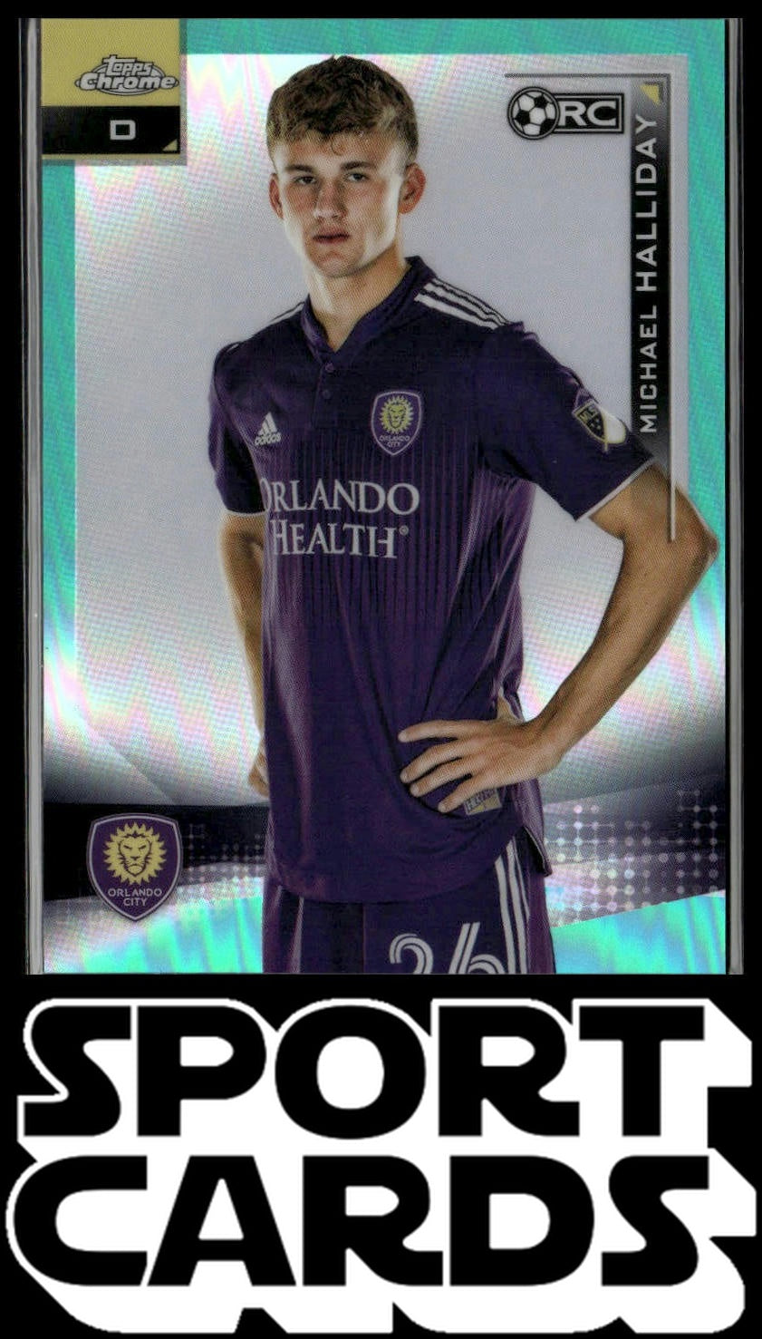2021 Topps Chrome MLS #130 Michael Halliday Aqua Refractor #/299 SportCards.com