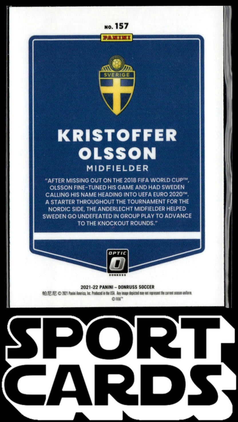 2021-22 Donruss #157 Kristoffer Olsson Optic SportCards.com