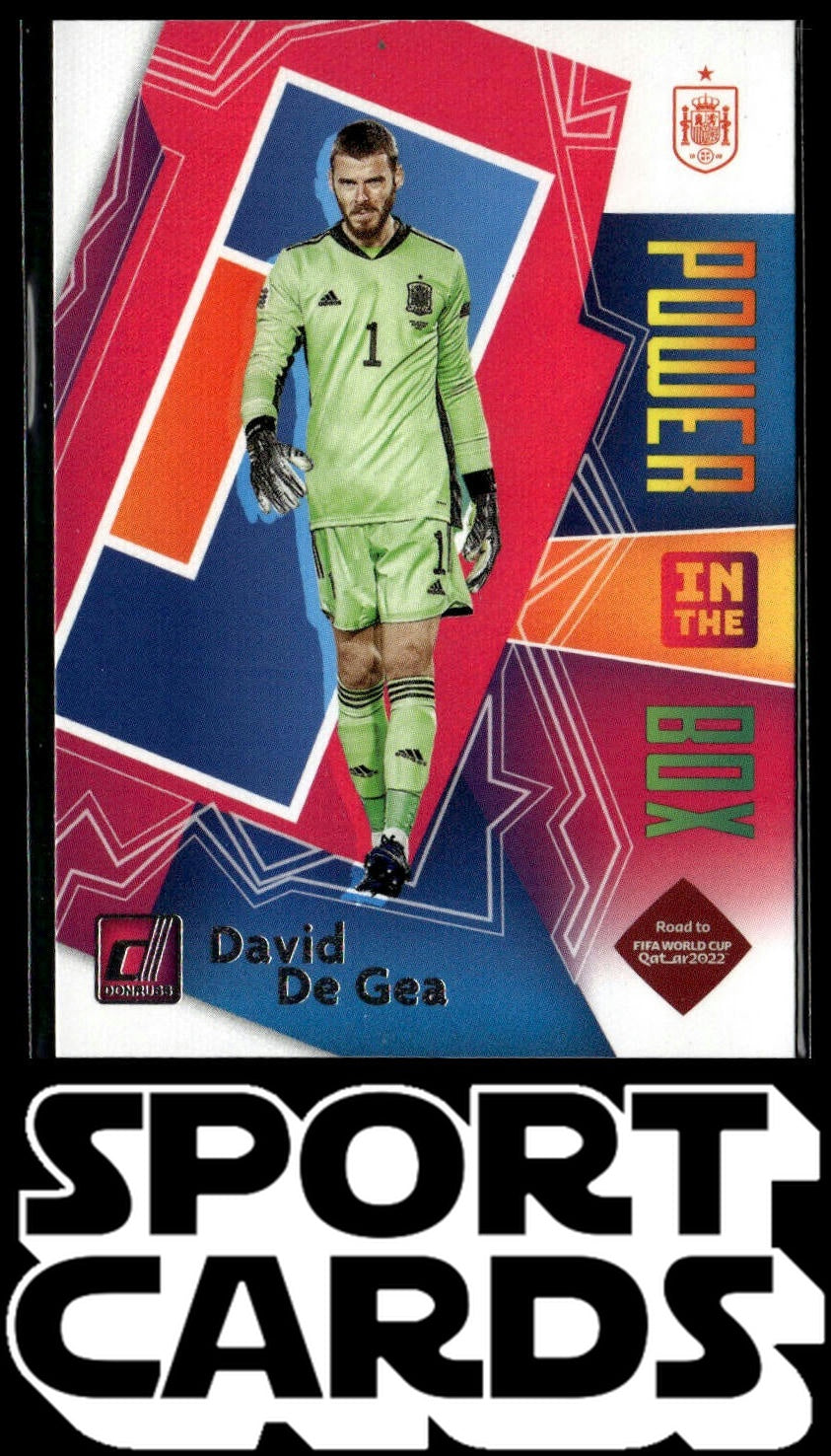 2021-22 Donruss #20 David de Gea Power in the Box Press Proof SportCards.com