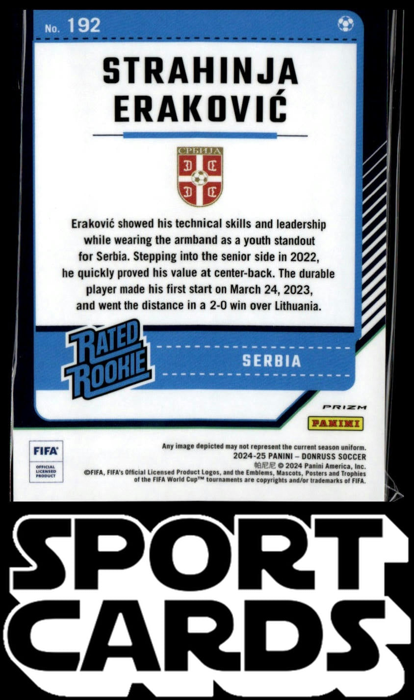 2024-25 Donruss #192 Strahinja Erakovic Optic Ice SportCards.com