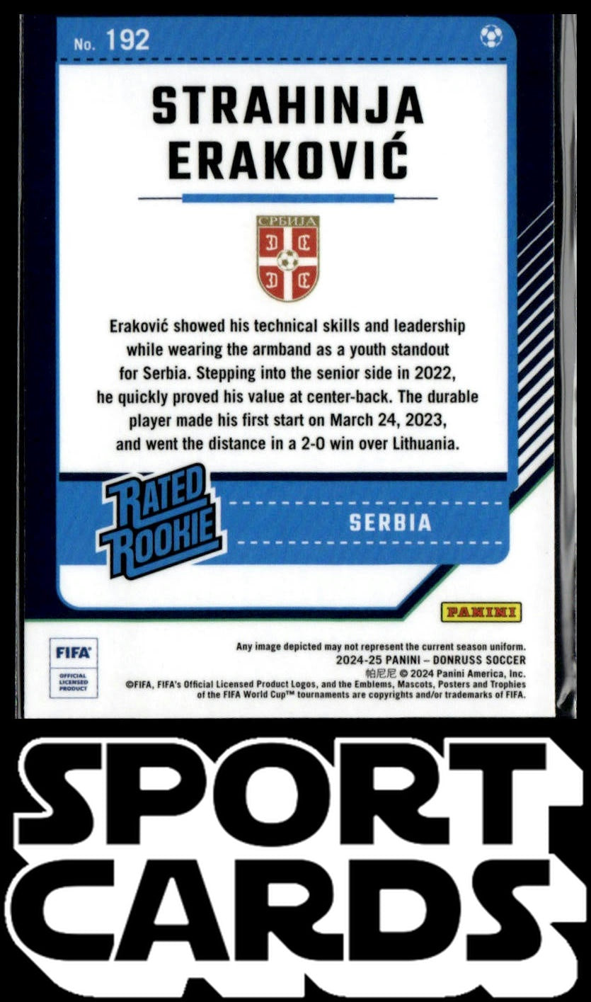 2024-25 Donruss #192 Strahinja Erakovic Cubic SportCards.com