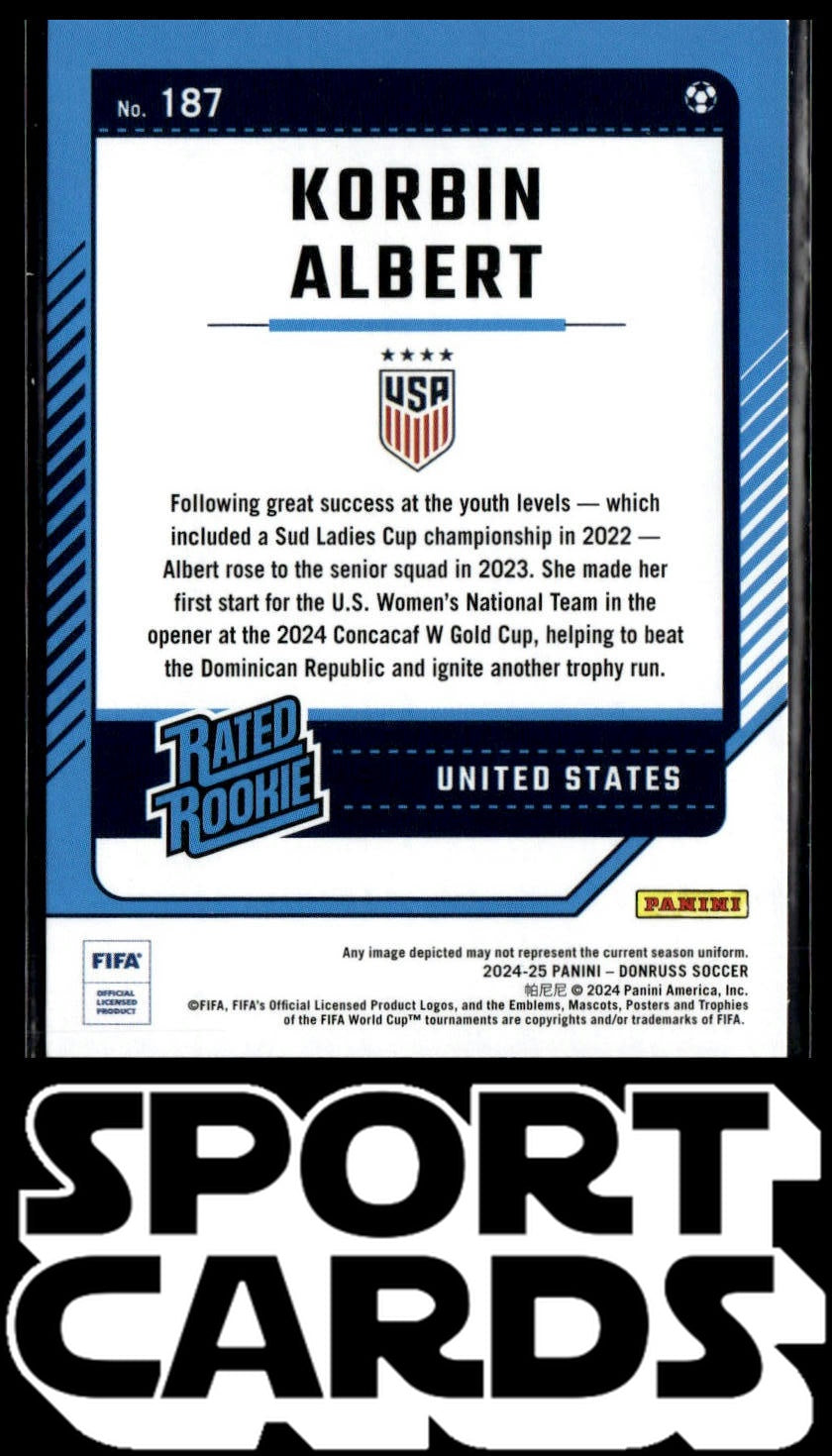 2024-25 Donruss #187 Korbin Albert SportCards.com