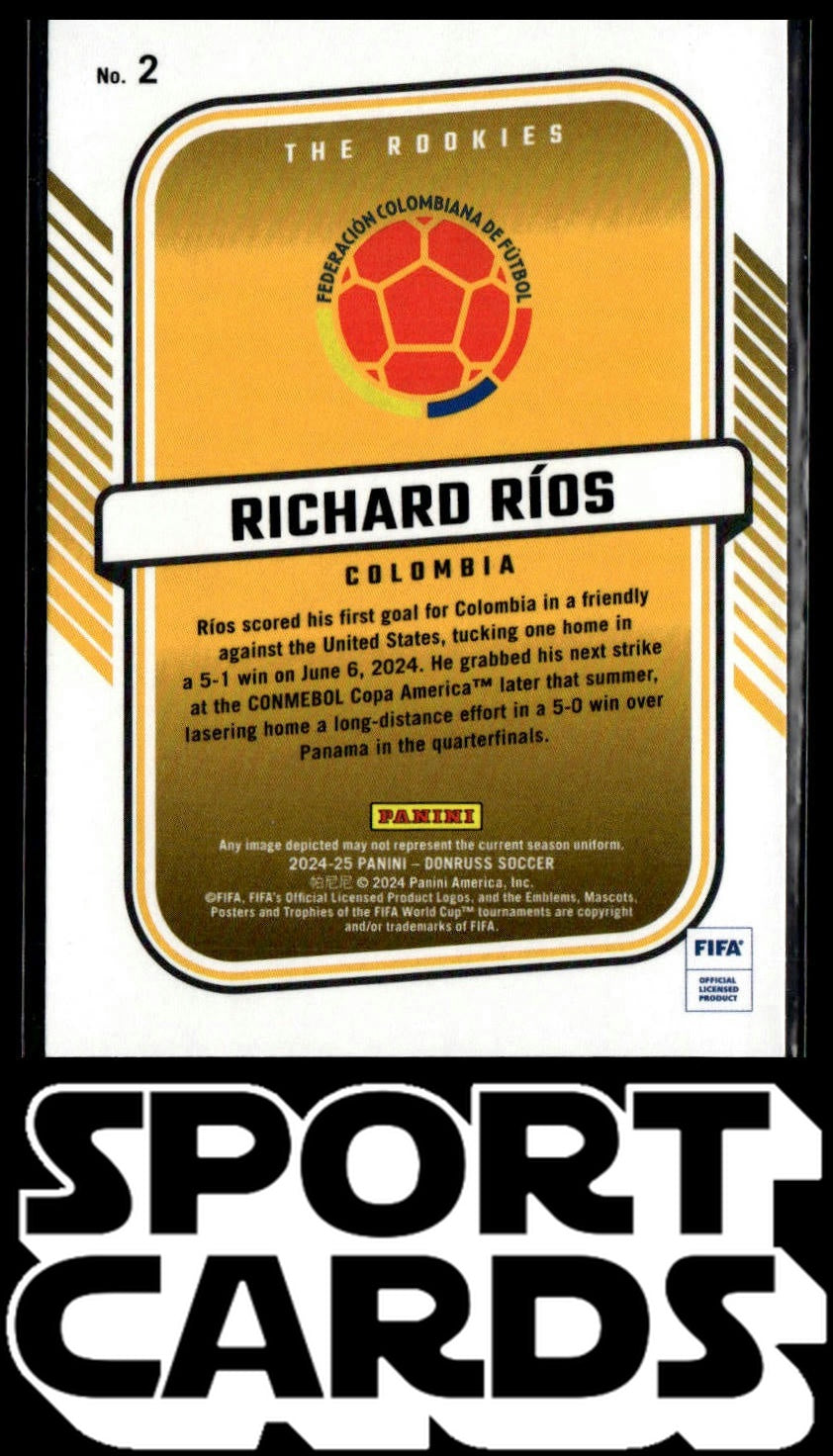 2024-25 Donruss #2 Richard Rios The Rookies SportCards.com