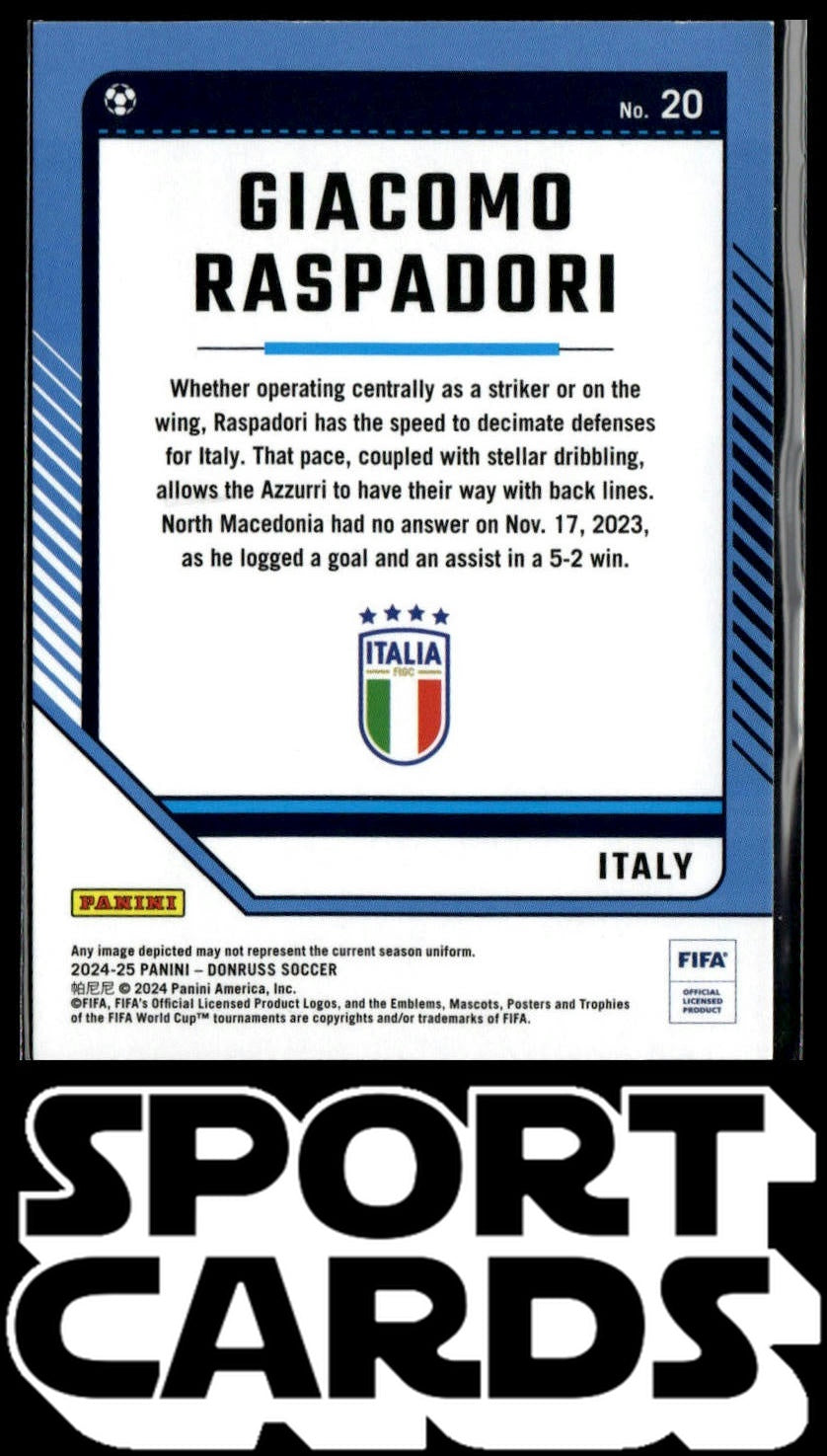 2024-25 Donruss #20 Giacomo Raspadori SportCards.com