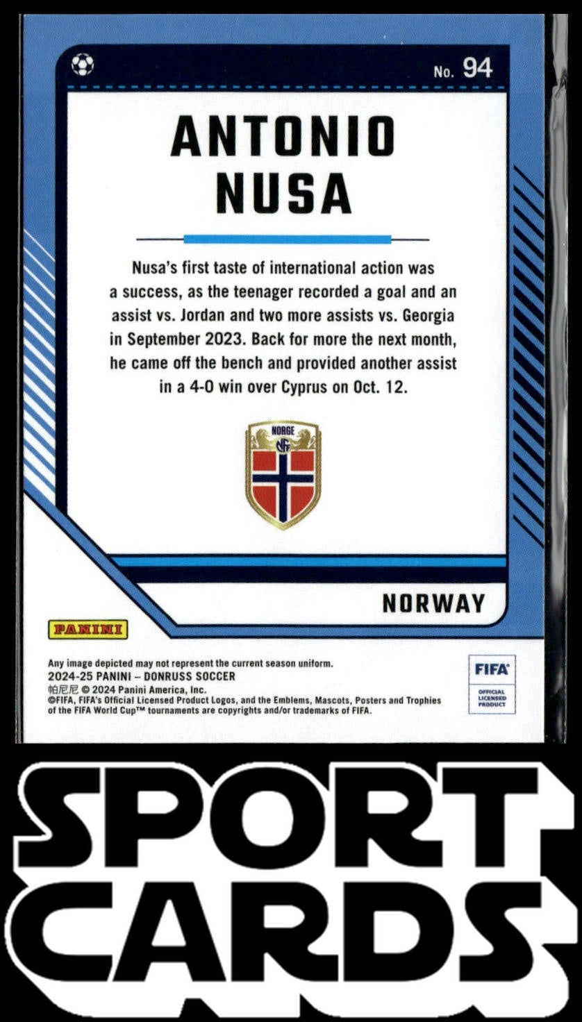 2024-25 Donruss #94 Antonio Nusa SportCards.com