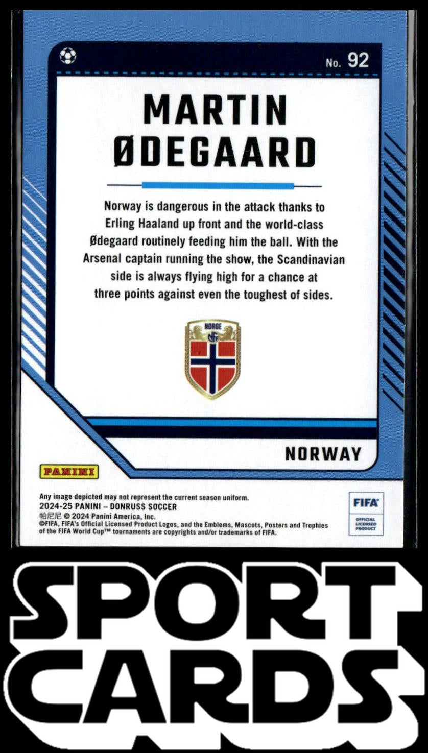 2024-25 Donruss #92 Martin Odegaard SportCards.com