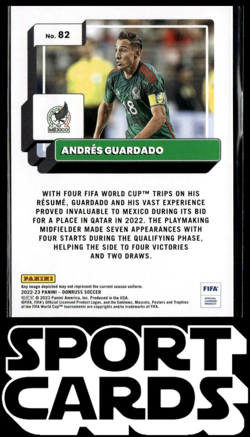 2022-23 Donruss #82 Andres Guardado SportCards.com