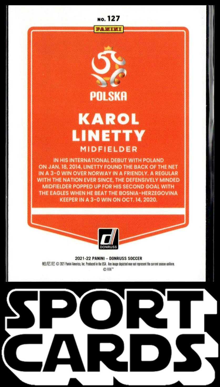 2021-22 Donruss #127 Karol Linetty SportCards.com