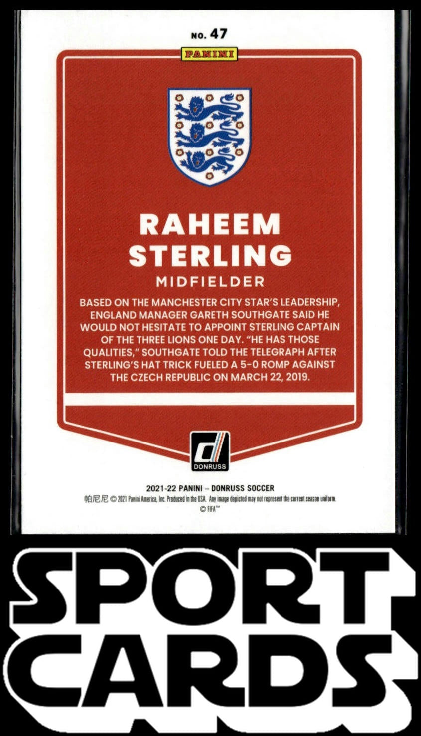 2021-22 Donruss #47 Raheem Sterling SportCards.com