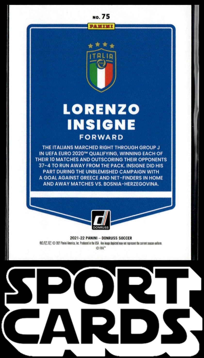 2021-22 Donruss #75 Lorenzo Insigne SportCards.com
