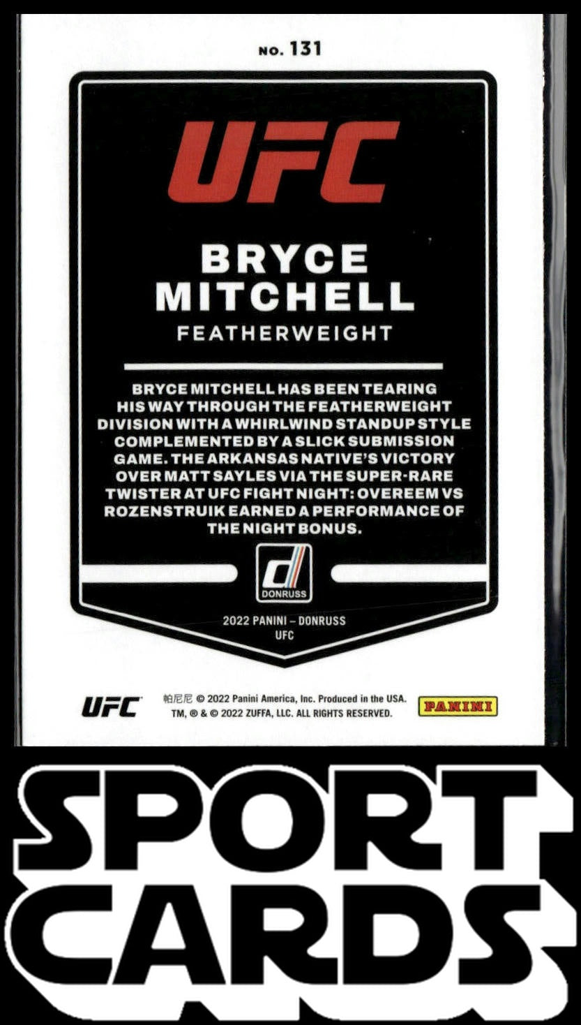 2022 Donruss UFC #131 Bryce Mitchell SportCards.com