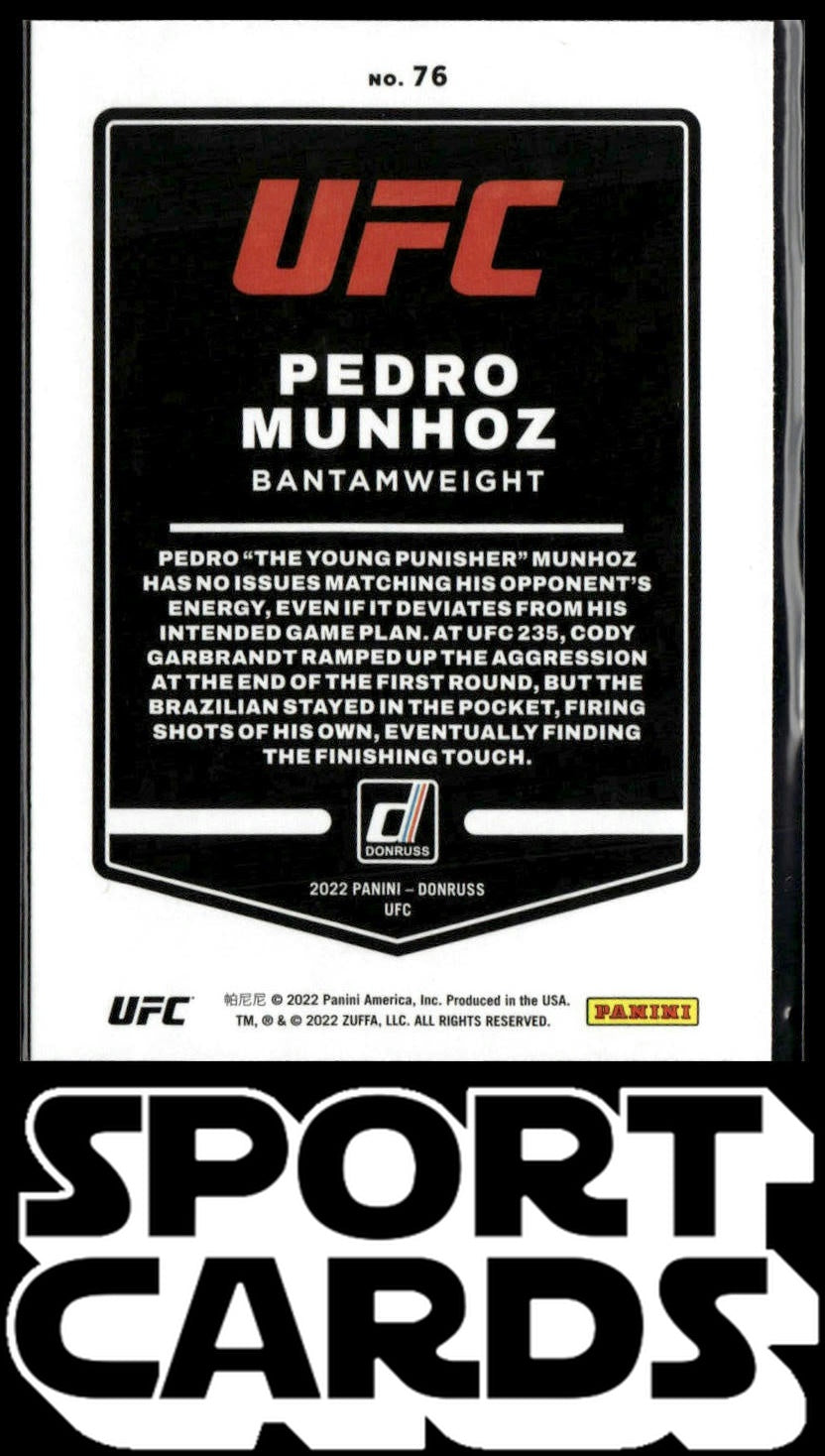 2022 Donruss UFC #76 Pedro Munhoz SportCards.com
