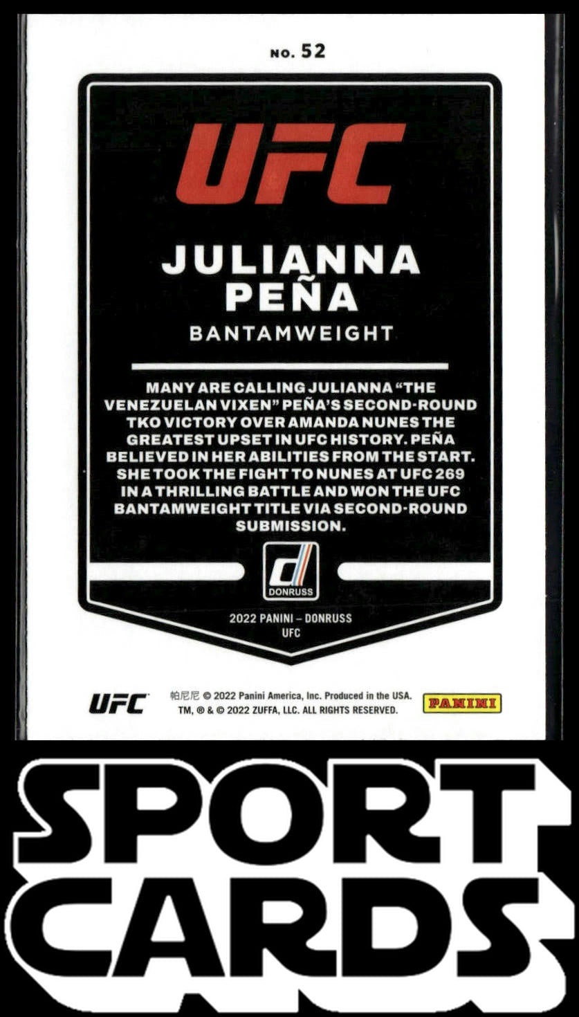2022 Donruss UFC #52 Julianna Pena SportCards.com