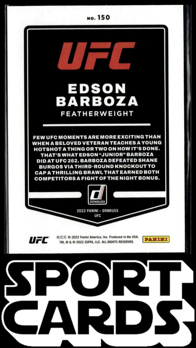 2022 Donruss UFC #150 Edson Barboza SportCards.com
