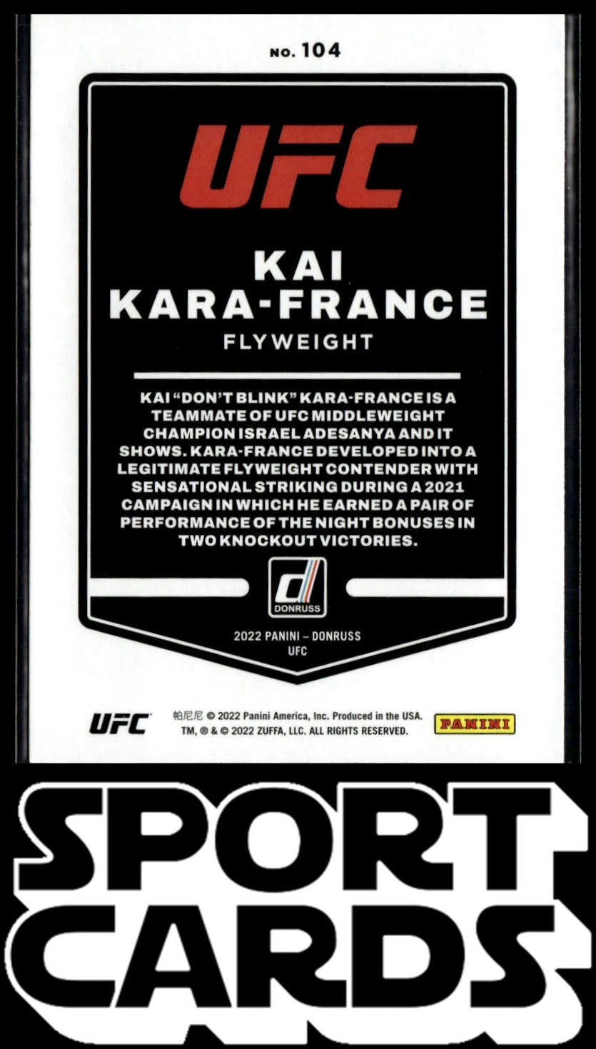 2022 Donruss UFC #104 Kai Kara-France SportCards.com