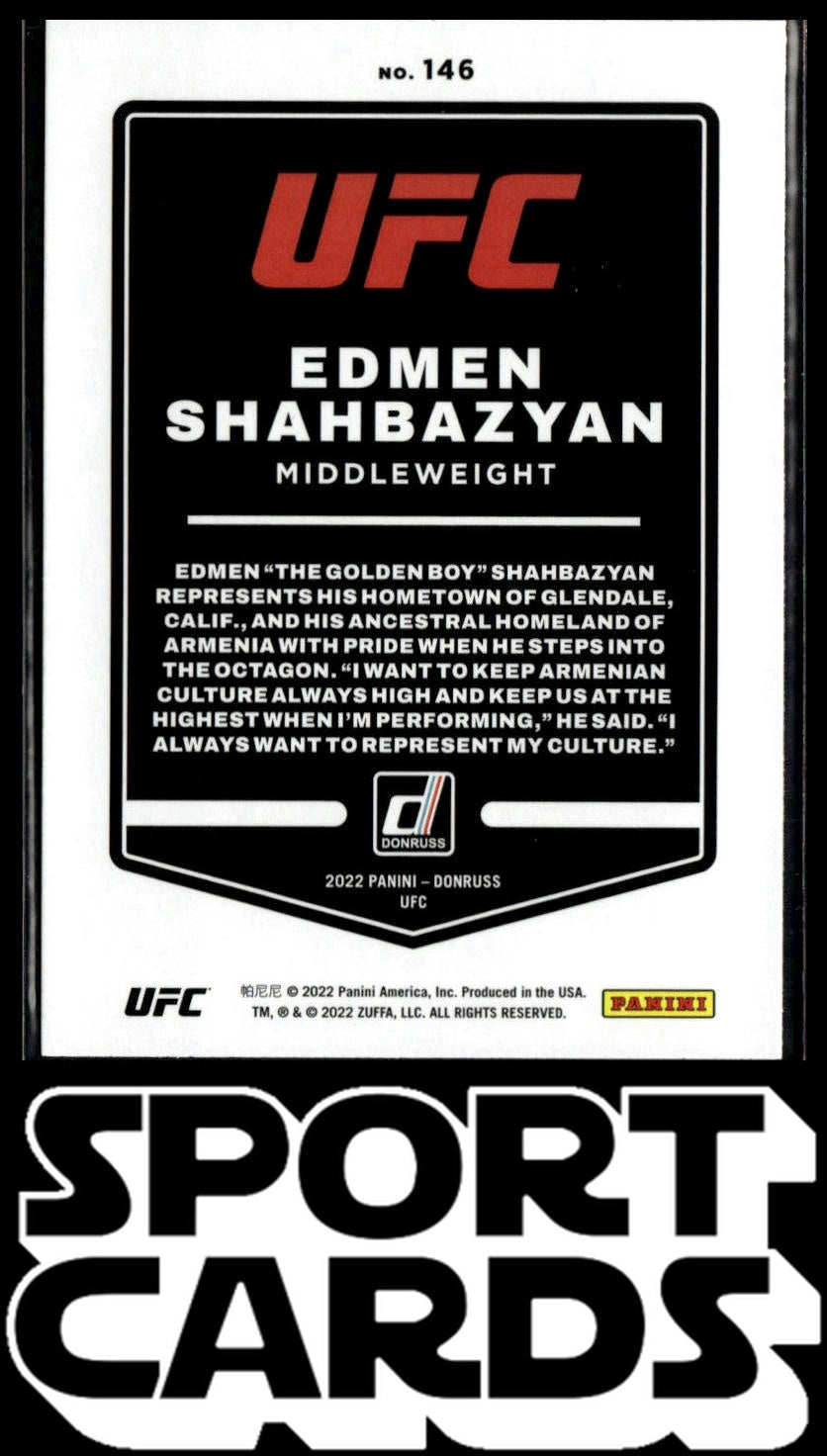 2022 Donruss UFC #146 Edmen Shahbazyan SportCards.com