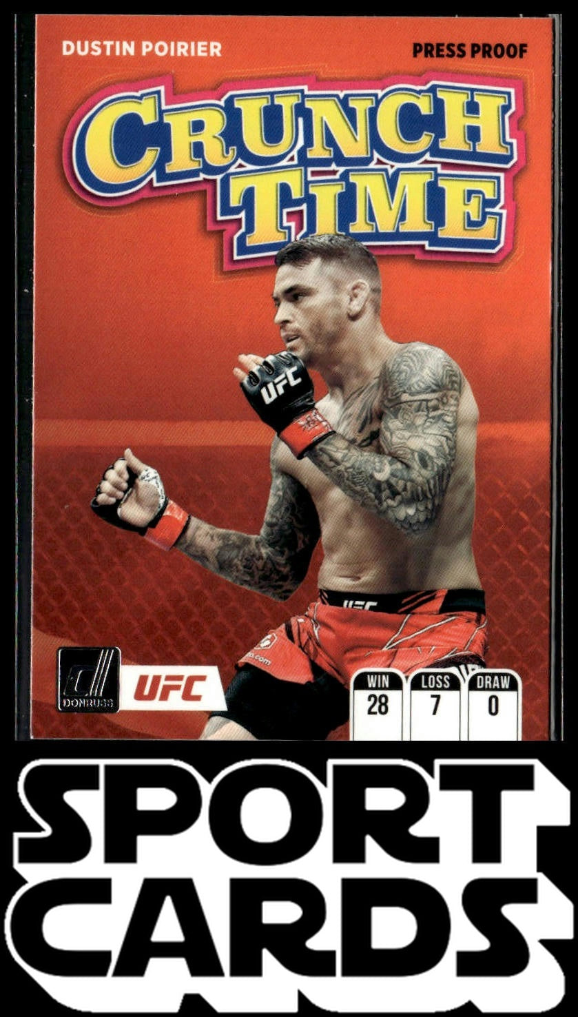 2022 Donruss UFC #15 Dustin Poirier Crunch Time SportCards.com
