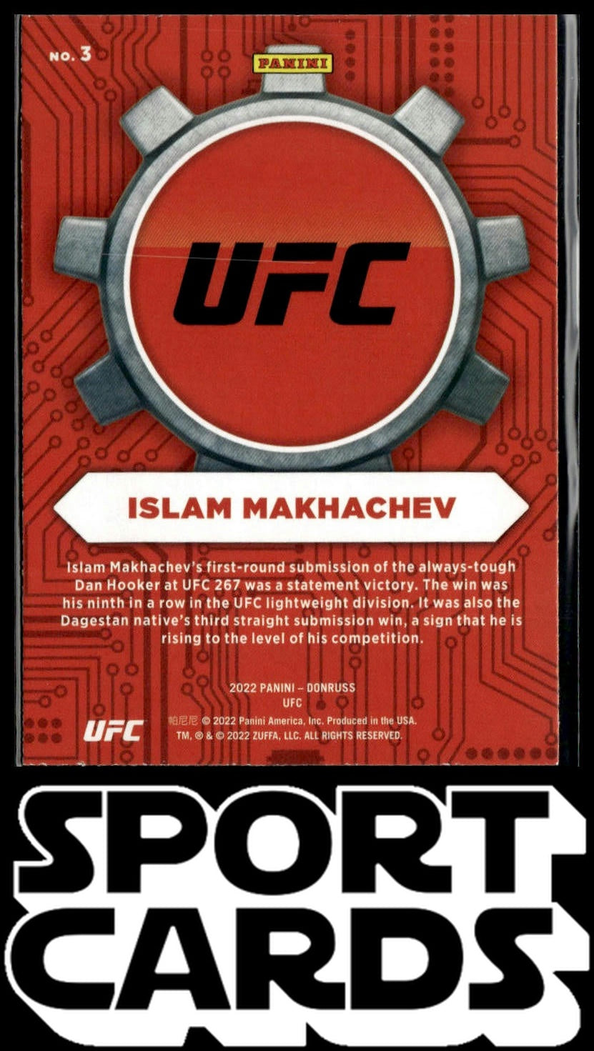 2022 Donruss UFC #3 Islam Makhachev Craftsmen Press Proof SportCards.com