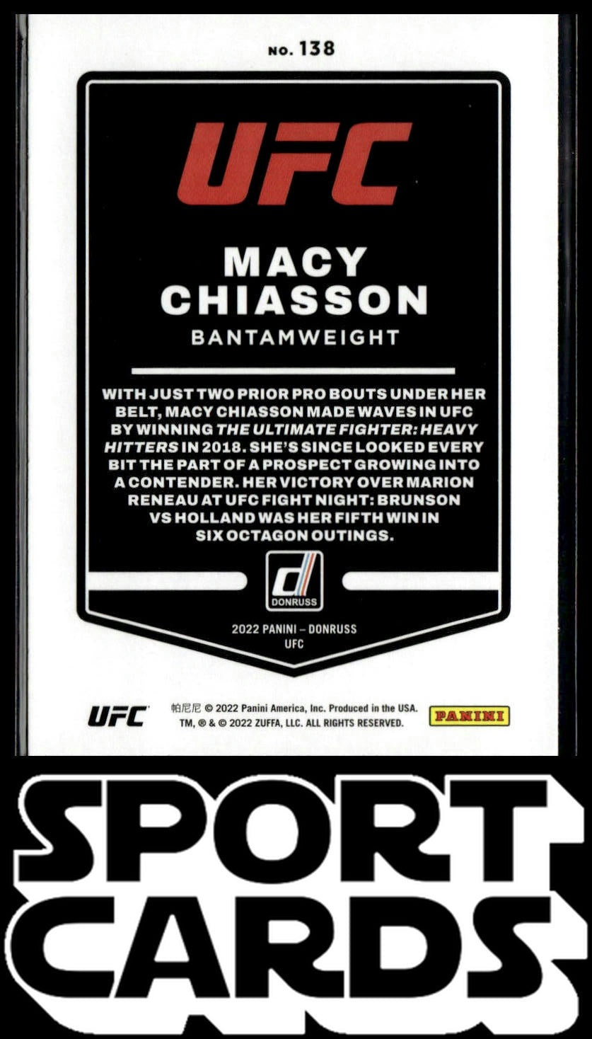 2022 Donruss UFC #138 Macy Chiasson SportCards.com