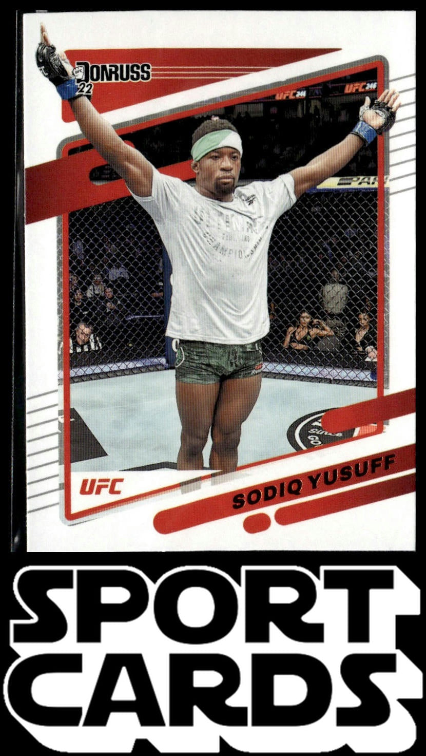2022 Donruss UFC #158 Sodiq Yusuff Press Proof Silver SportCards.com